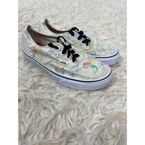 Vans x Disney Rare Little Mermaid Women's Size 7 Casual White Sneakers Shoes